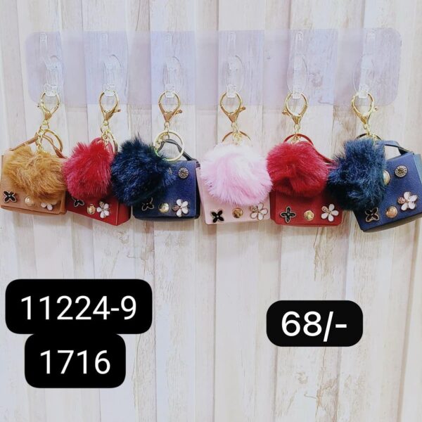 (11224-9) COIN PURSE KEYCHAIN ( In one pkt 12 pcs )