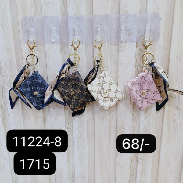 (11224-8) COIN PURSE KEYCHAIN ( In one pkt 12 pcs )