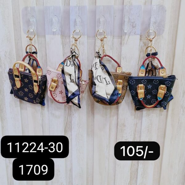 (11224-30) COIN PURSE KEYCHAIN ( In one pkt 12 pcs )