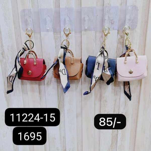 (11224-15) COIN PURSE KEYCHAIN ( In one pkt 12 pcs )