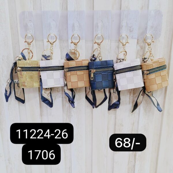 (11224-26) COIN PURSE KEYCHAIN ( In one pkt 12 pcs )