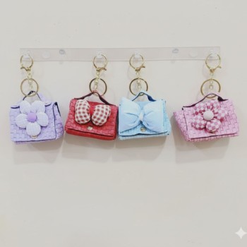 (11224-14) COIN PURSE KEYCHAIN ( In one pkt 12 pcs )