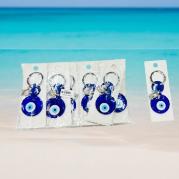 (HT22540) EVIL EYE KEYCHAIN & HANGING ( In one pkt 12 pcs )