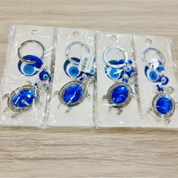 (HT23010) EVIL EYE KEYCHAIN & HANGING ( In one pkt 12 pcs )