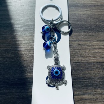 (HT22454) EVIL EYE KEYCHAIN & HANGING ( In one pkt 12 pcs )
