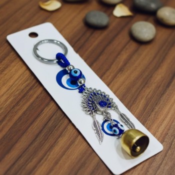 (HT22066) EVIL EYE KEYCHAIN & HANGING ( In one pkt 12 pcs )