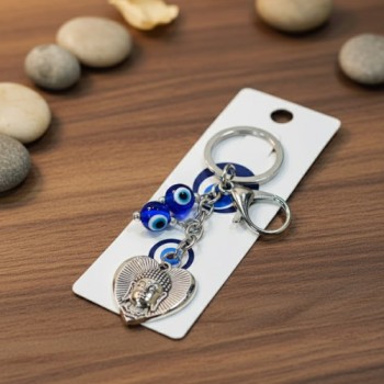(HT22084) EVIL EYE KEYCHAIN & HANGING ( In one pkt 12 pcs )