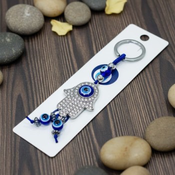 (HT24170) EVIL EYE KEYCHAIN & HANGING ( In one pkt 12 pcs )