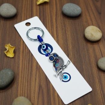 (HT23090) EVIL EYE KEYCHAIN & HANGING ( In one pkt 12 pcs )