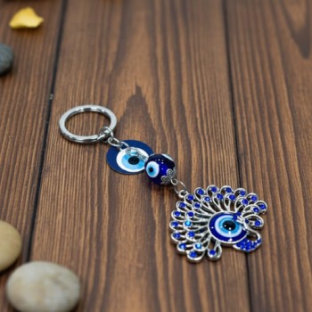 (HT17039) EVIL EYE KEYCHAIN & HANGING ( In one pkt 12 pcs )