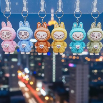 (KC-159) LABUBU FACE CHANGE KEYCHAIN ( In one pkt 12 pcs )