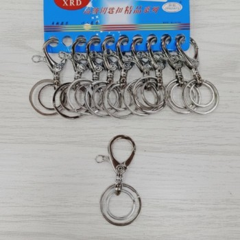 (6365-2) METAL HOOK KEUCHAIN FOR CAR BIKE (10 pcs in one pkt )
