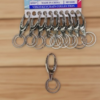 (8001-2) METAL HOOK KEYCHAIN ( 10 pcs in one pkt )