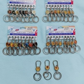 (6248-2) METAL HOOK KEYCHAIN FOR BIKE CAR (10 pcs in one pkt )