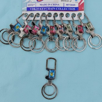 (8663-2) METAL KEYCHAIN  FOR BIKE CAR ( In one pkt 10 pcs )