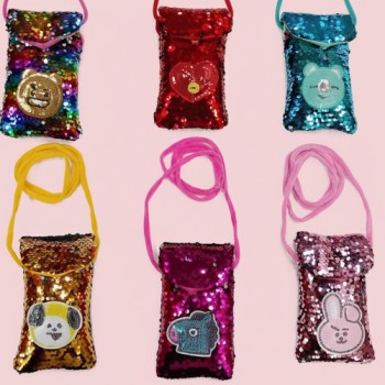 COIN SHINE PURSE ( In one pkt 12 pcs )