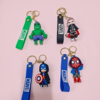MIX CHARACTER "PVC" KEYCHAIN GOLDEN HOOK