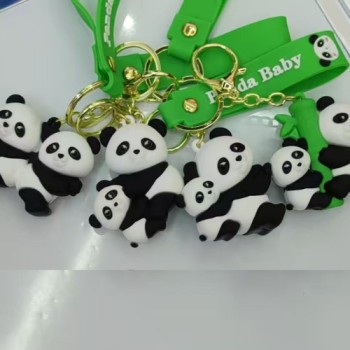 PANDA BABY "PVC" KEYCHAIN GOLDEN HOOK