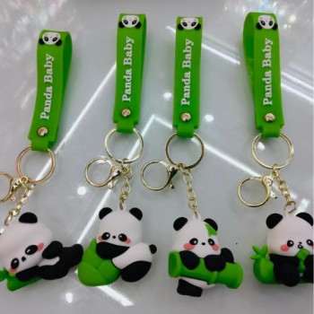 PANDA "PVC" KEYCHAIN GOLDEN HOOK