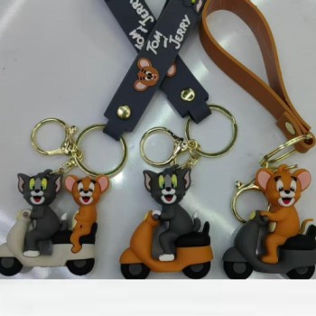 TOM AND JARRY "PVC" KEYCHAIN GOLDEN HOOK