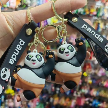 PANDA "PVC" KEYCHAIN GOLDEN HOOK