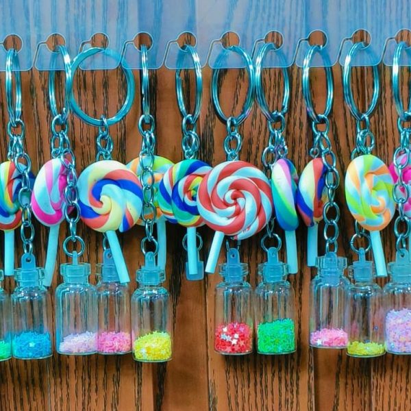 LOLLIPOP JAR KEY CHAIN (PACK OF 12)