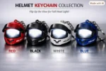 LED LIGHT HELMET KEYCHAIN(PACK OF 12)