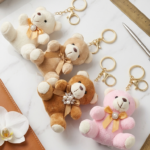 CHU-CHU TEDDY KEYCHAIN MIX COLOR (PACK OF 12)