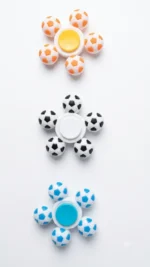 SILICONE FOOTBALL SPINNER INDIVIDUAL BOX PACKING (PACK OF 12) - Image 2