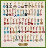 RHINESTONE KEYCHAIN (PACK OF 6) (MIX DESIGNS)
